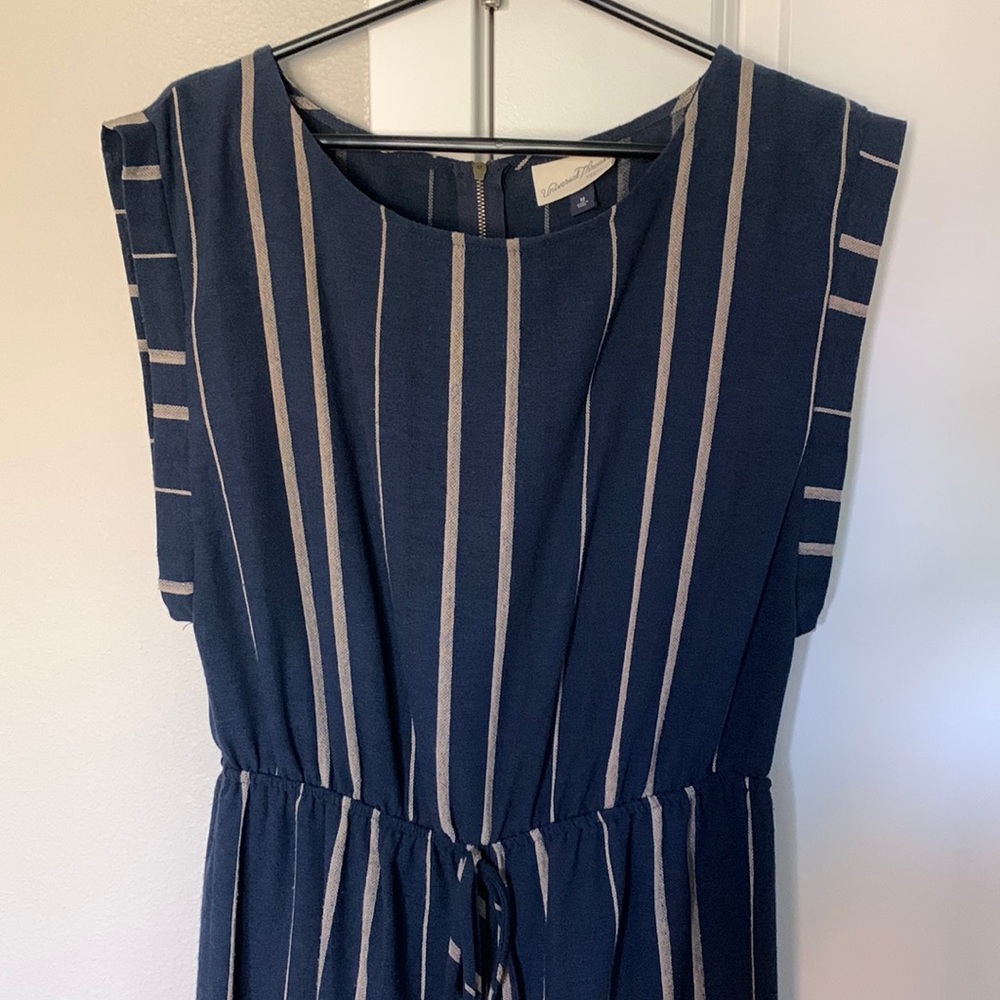 Dark blue striped jumpsuit